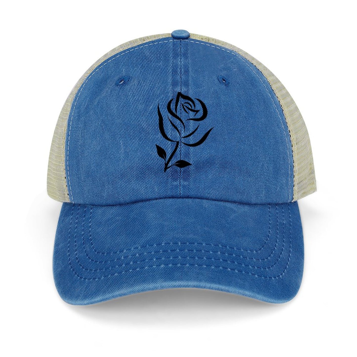 Cotton Trucker Hat for Casual Style - Rose