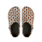 Printed EVA Foam Clogs — All-Over Football Design