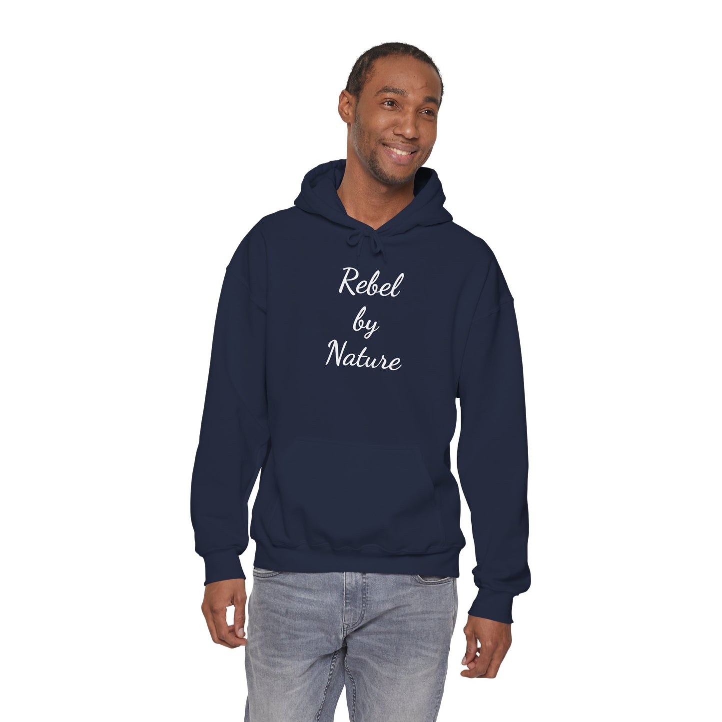 Rebel by Nature Hoodie - Unisex Heavy Blend Sweatshirt for Adventure Lovers
