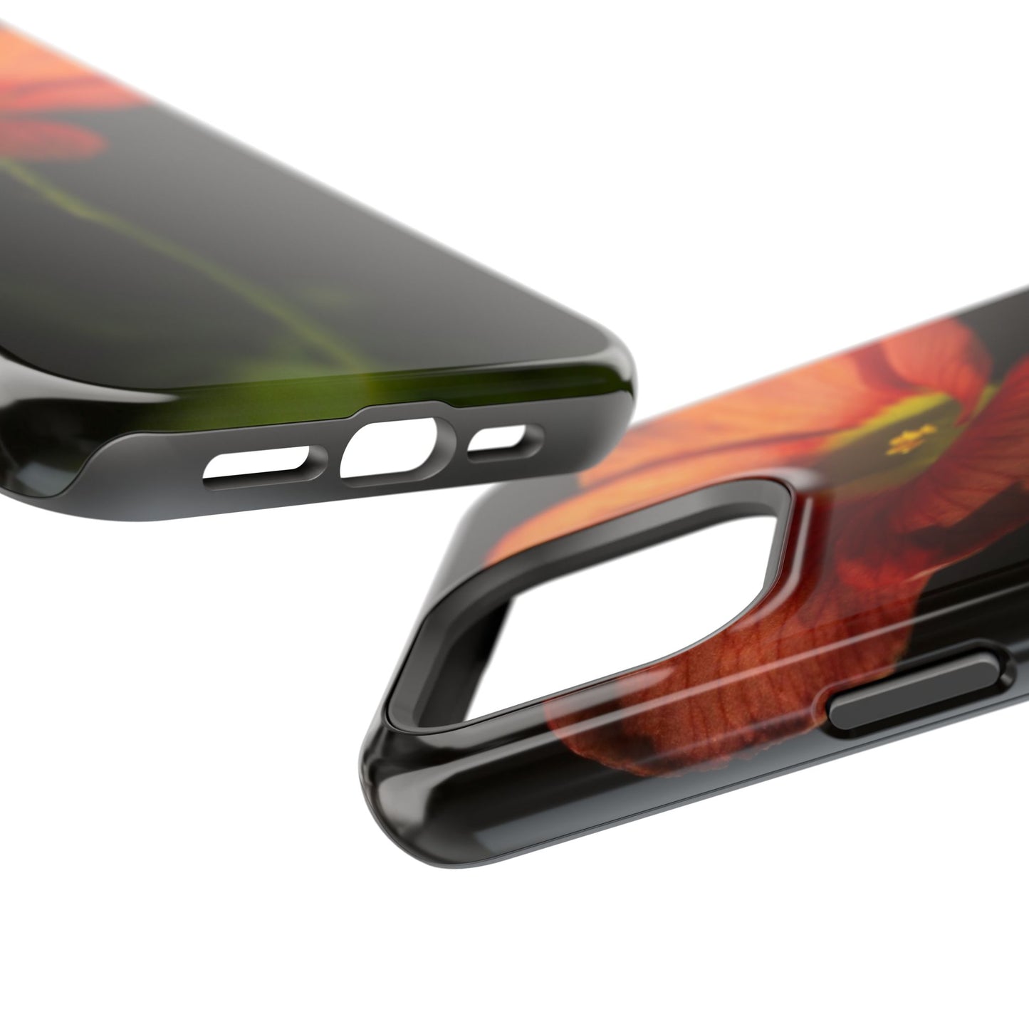 Poppy Bloom Magnetic Impact Phone Case — Slim Protective Floral Design