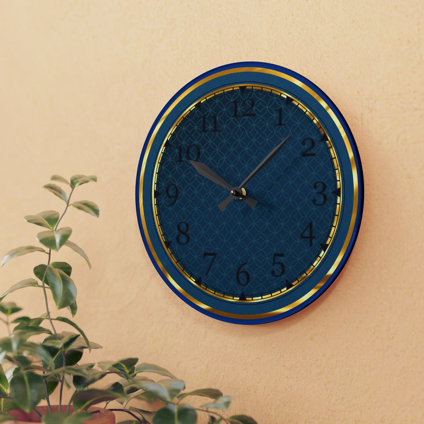 Elegant Acrylic Wall Clock, Stylish Home Decor, Modern Wall Art