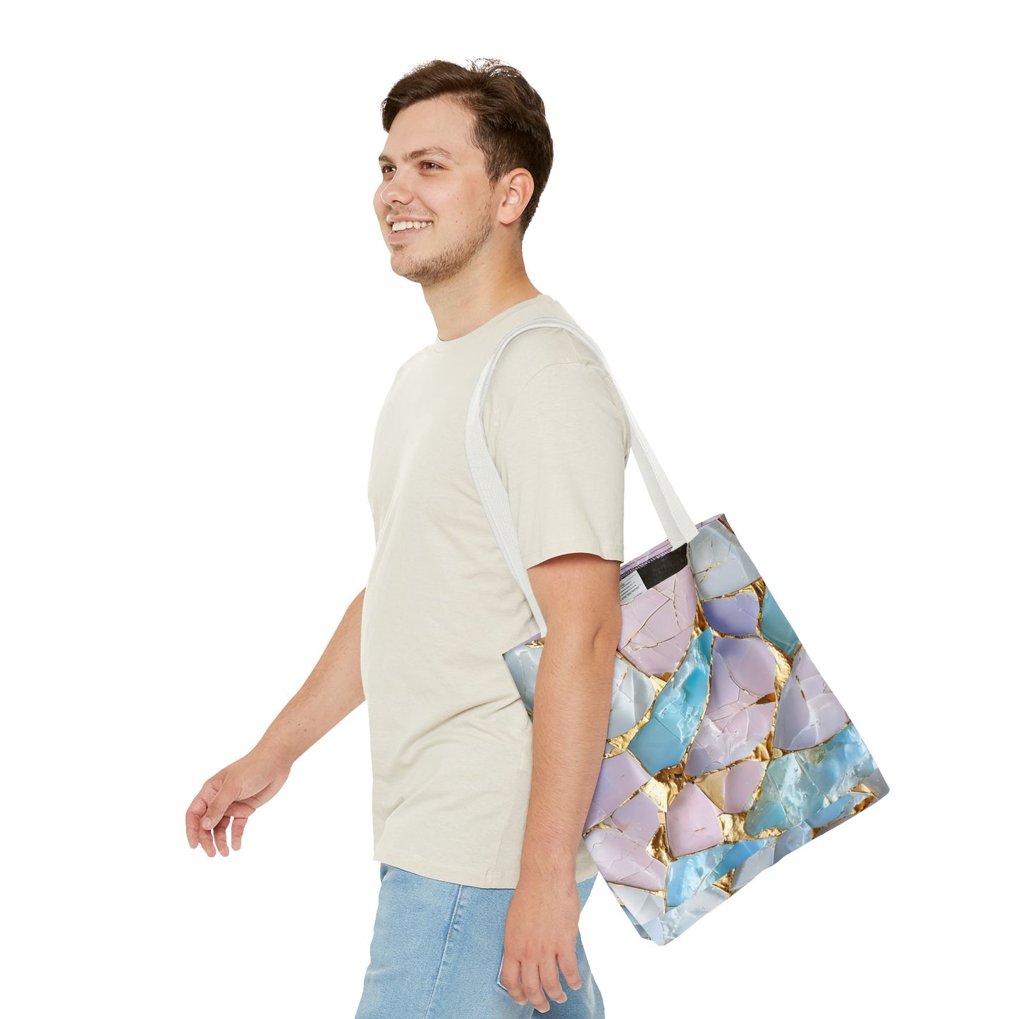 Elegant Geode Tote Bag - Chic Shopping Bag, Stylish Beach Tote