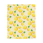 Lemon Pattern Velveteen Plush Blanket – Cozy for Home, Cute Gift