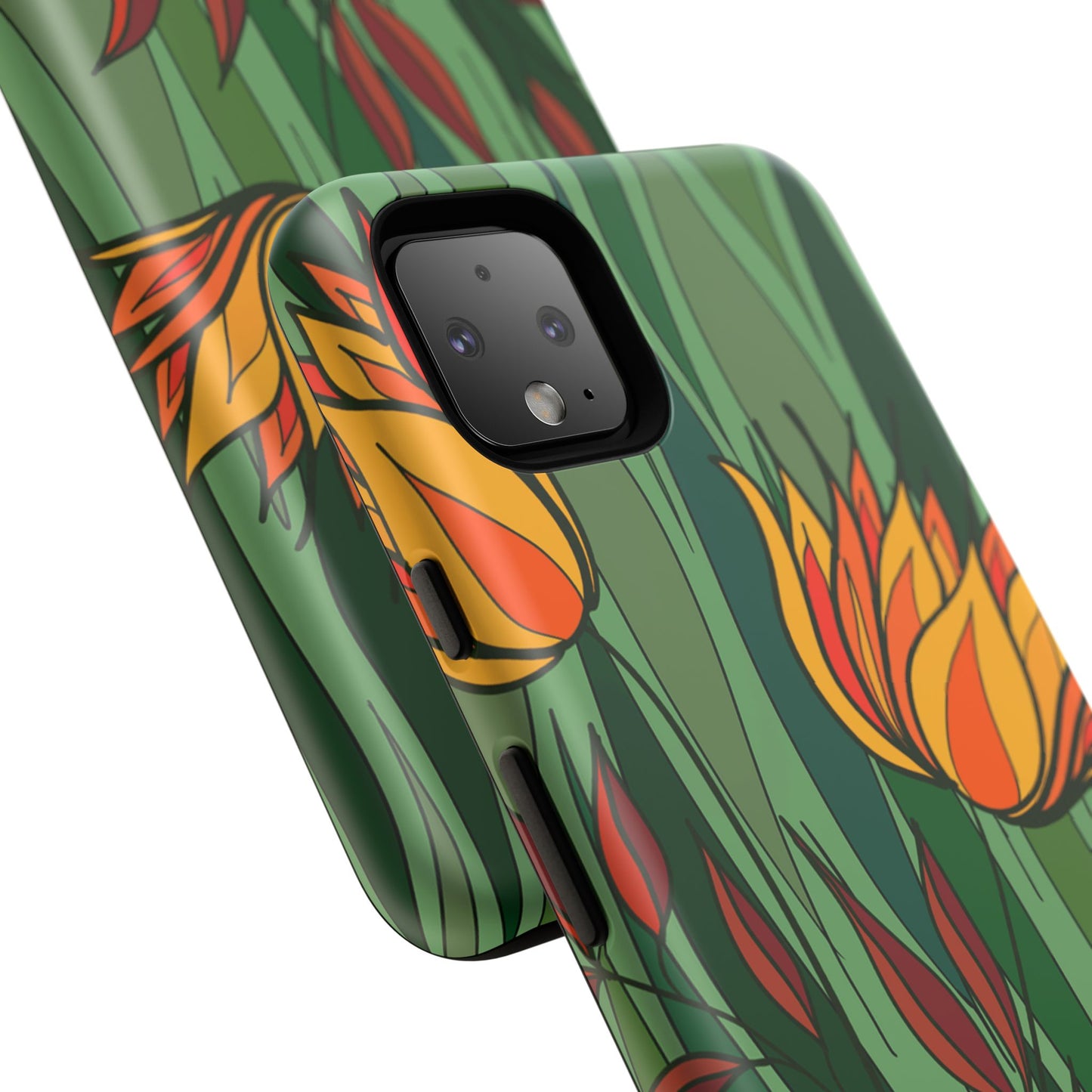 Vibrant Floral Phone Case, Nature-Inspired Tough Case, Eco-Friendly Cover, Unique Gift for Nature Lovers, Spring Decor