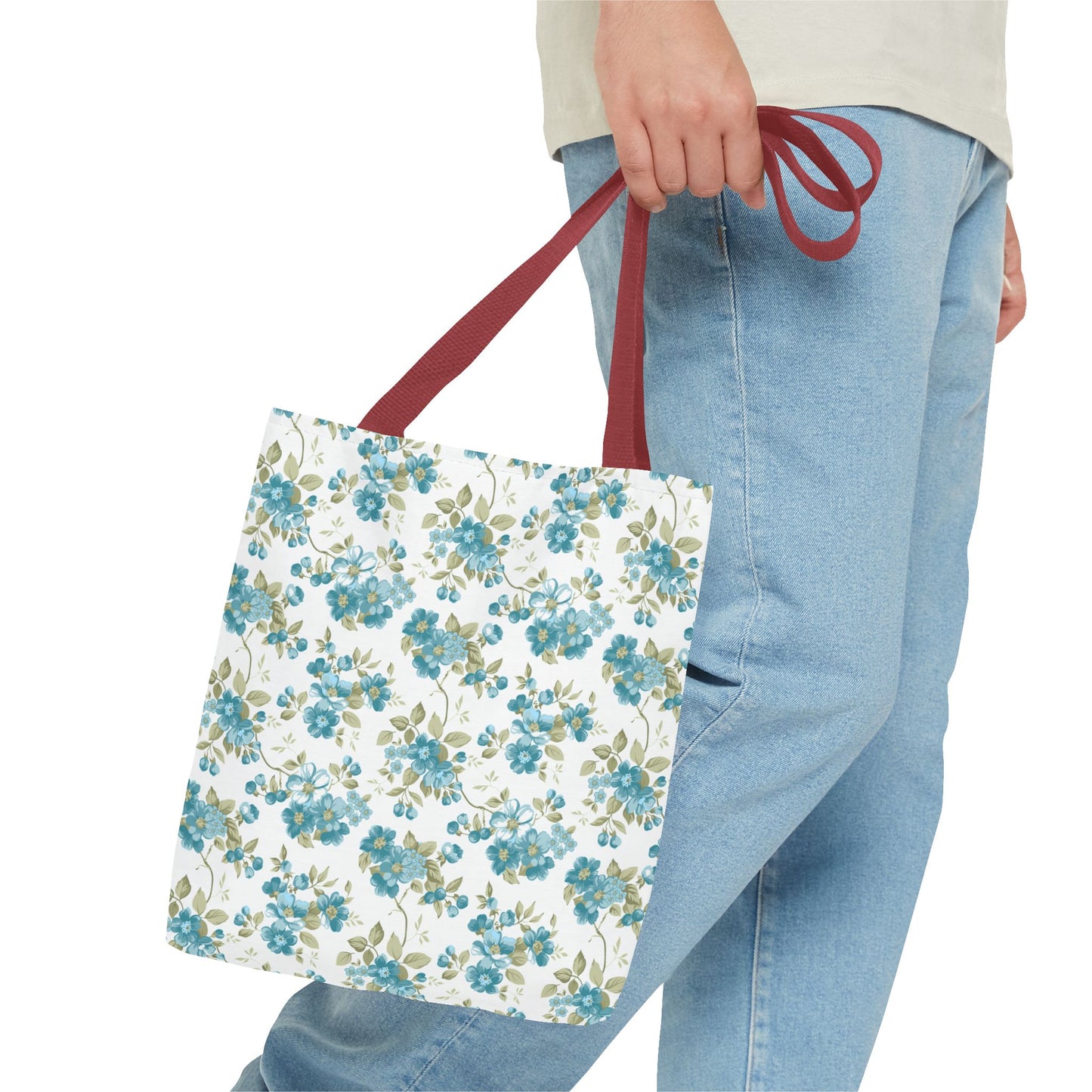 Floral Design Tote Bag | Reusable Shopping Bag, Beach Tote, Eco-Friendly Bag, Gift for Her, Travel Organizer