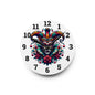 Vibrant Acrylic Wall Clock with Jester Design - Colorful Home