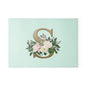 Personalized Floral Glass Cutting Board, Elegant Kitchen Decor, Gifts for Chefs, Wedding Present, Monogrammed Gift