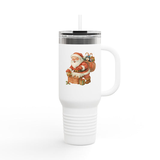 Festive Insulated Travel Mug with Santa and Holiday Designs | Perfect for Christmas Parties, Gift for Coffee Lovers, Winter Travel, [...]