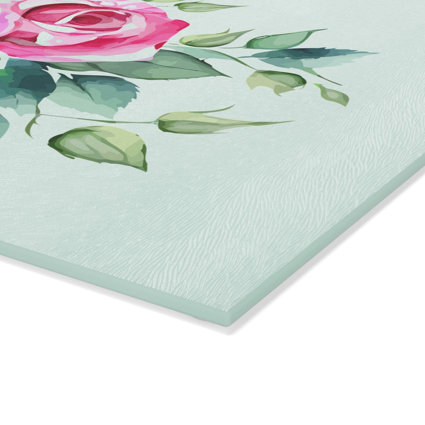 Elegant Floral Glass Cutting Board, Perfect for Kitchen Decor, Housewarming Gift, Wedding Gift, Floral Art, Cooking Accessory