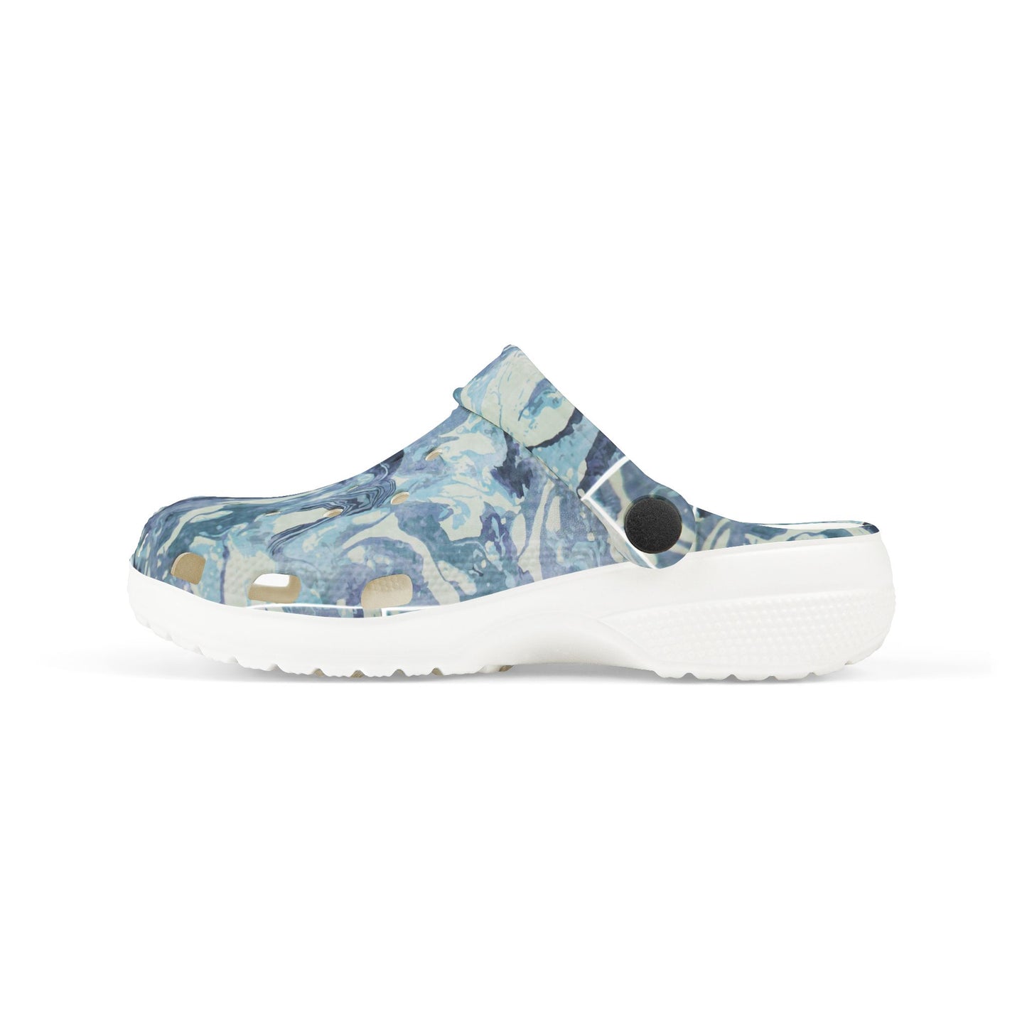 Kid's Marble Pattern EVA Foam Clogs, Lightweight Summer Footwear, Perfect for Playdates, Beach Days, and Family Outings