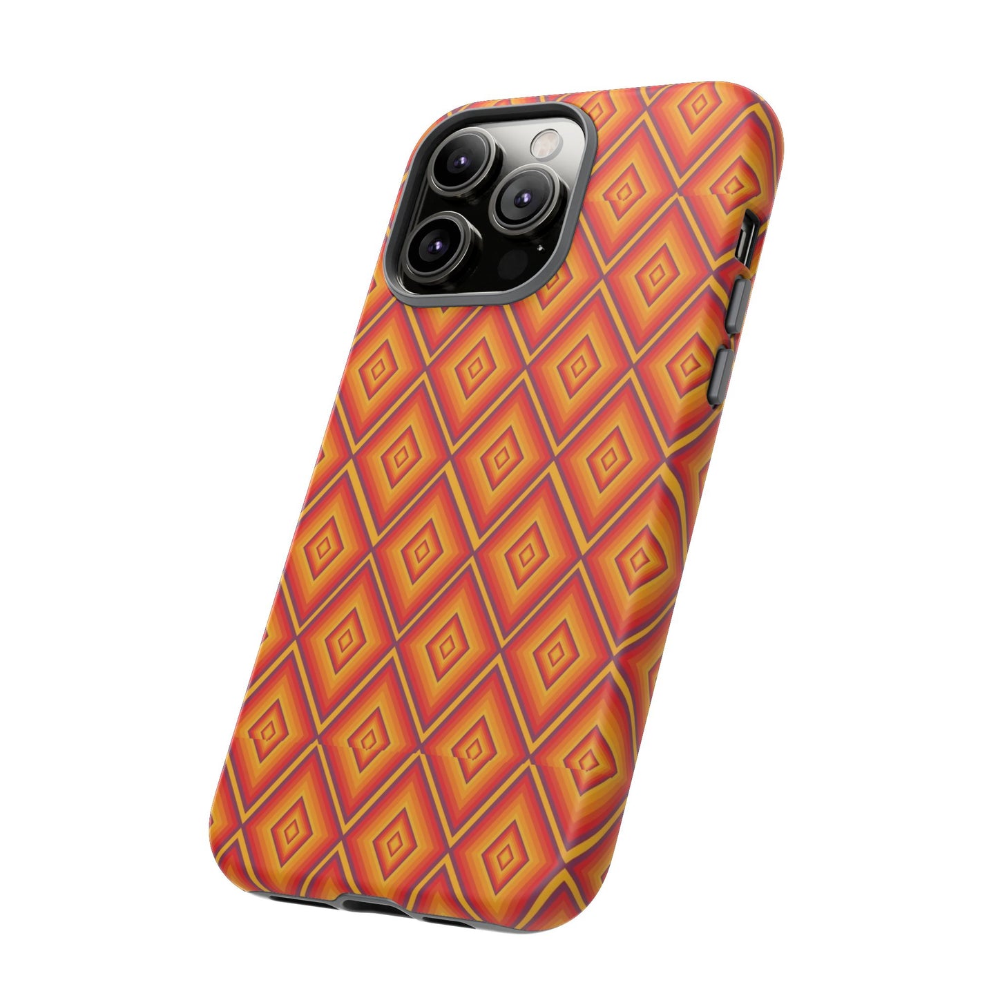 Geometric Phone Case, Tough Cases for Protection, Stylish Smartphone Cover, Vibrant Patterned Phone Accessory, Unique Gift Idea, [...]