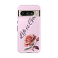 Roses & Positivity Phone Case - Floral Design, Life is Good, Tough Cases for Everyday Wear, Gift for Friends, Mother's Day, Spring [...]