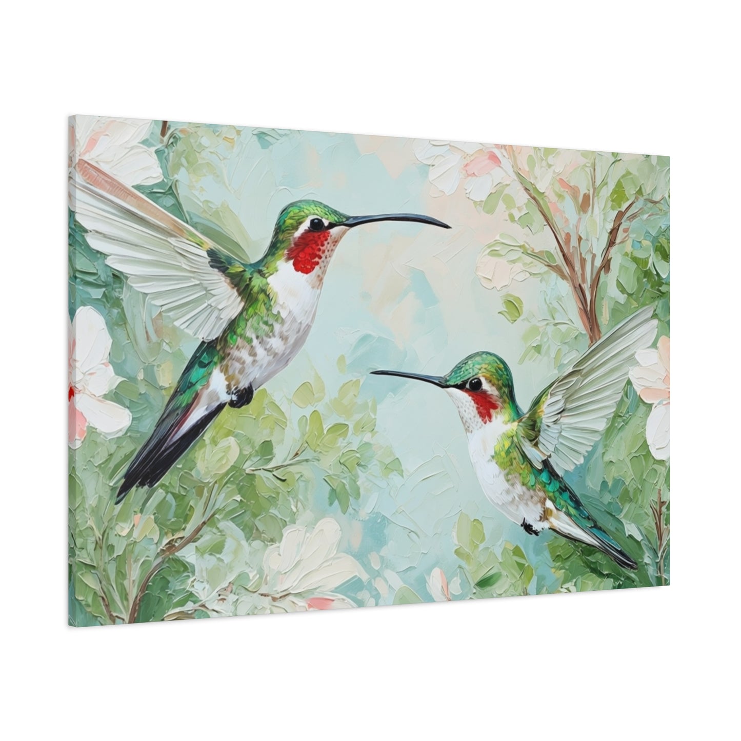 Hummingbird Canvas Wall Art — Stretched Matte Nature Print