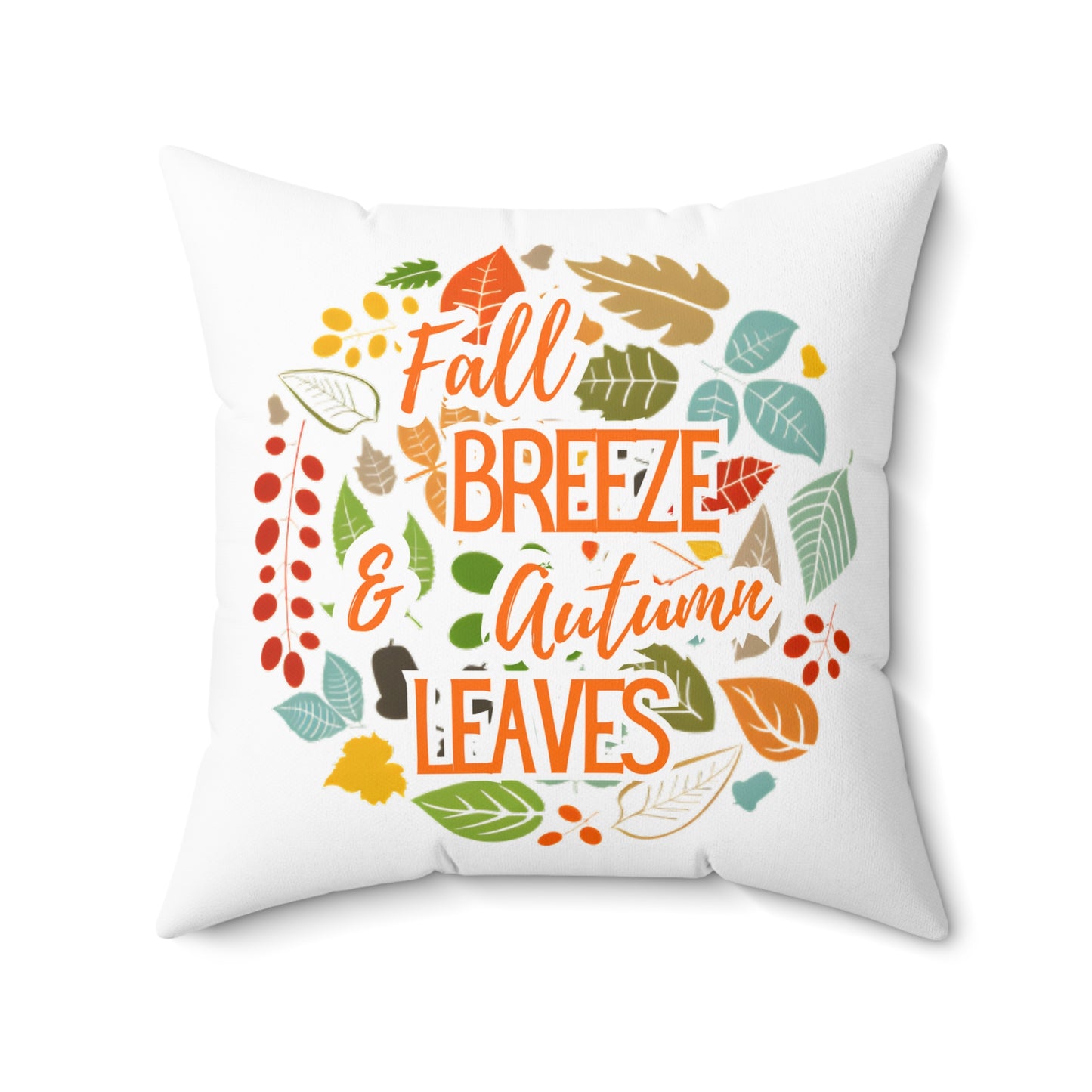 Autumn Leaves Decorative Pillow, Cozy Fall Decor, Seasonal Home Accent, Thanksgiving Gift, Pumpkin Spice Vibes