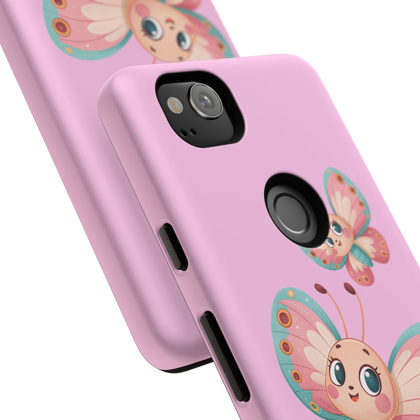 Cute Butterfly Phone Case, Tough Phone Cover, Girly Phone Accessory, Unique Gift for Her, Kids Phone Case, Floral Design Case