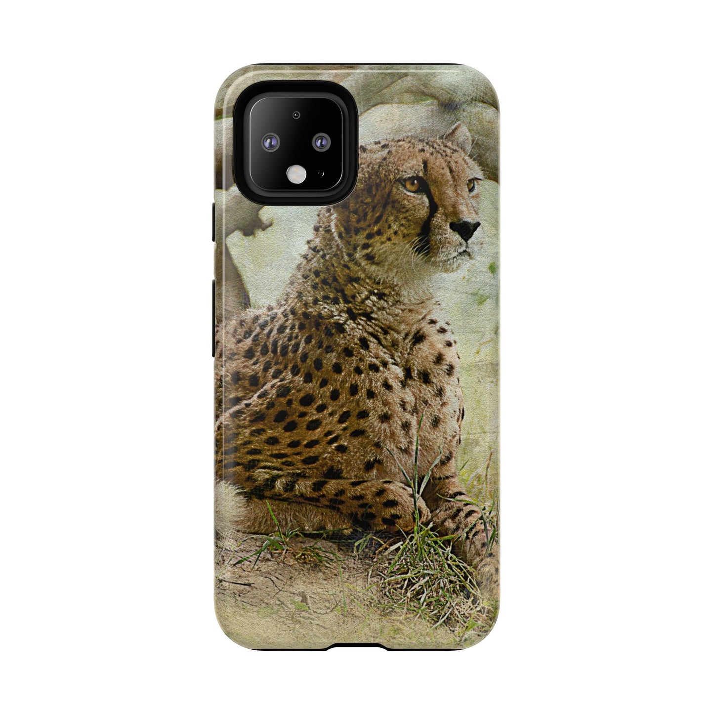 Cheetah Phone Case, Tough Cases, Animal Lover Gift, Wildlife Protection, Eco-Friendly Mobile Cover, Unique Phone Accessory