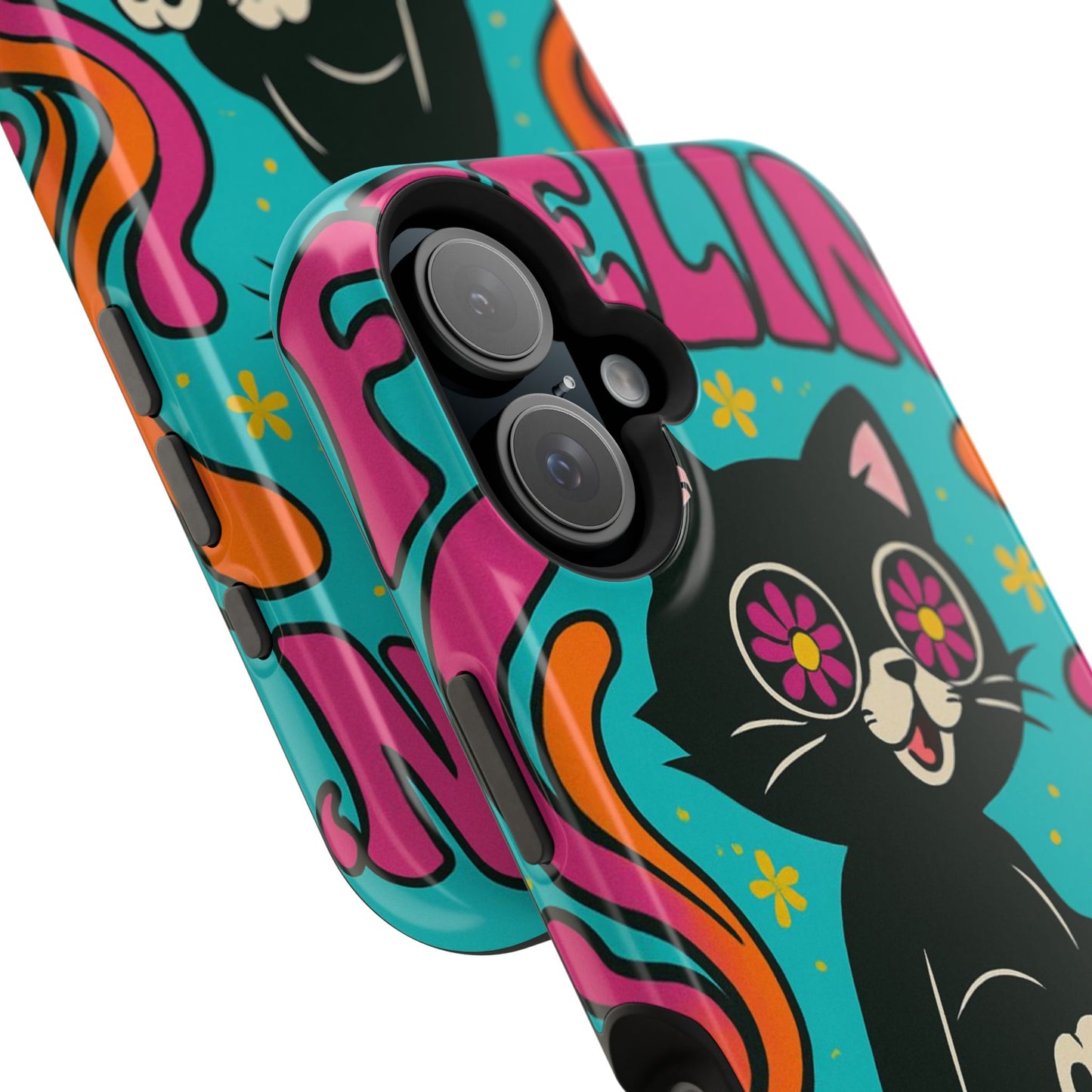 Groovy Cat Magnetic Impact-Resistant Phone Case