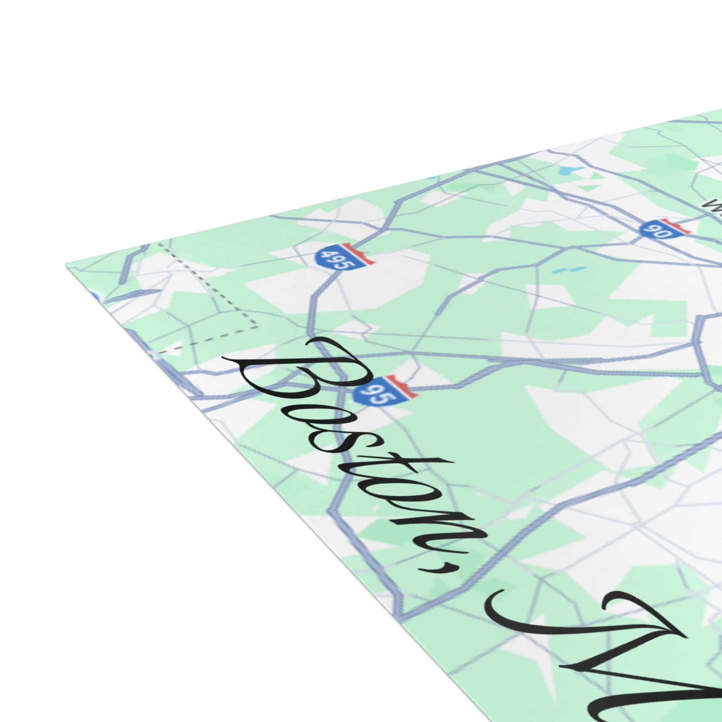 Boston Map Postcard Bundle - Personalized Travel Keepsake, Perfect for Souvenirs, Gifts, Wedding Invitations, or Event Thank You Cards