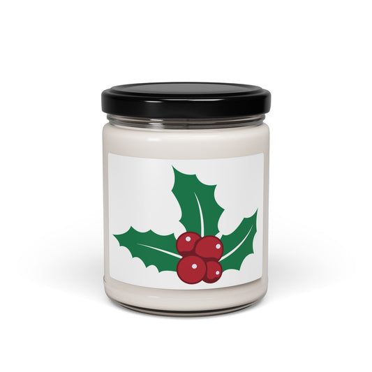 Holiday Scented Soy Candle, Christmas Decor, Aromatherapy Gift, Home Fragrance, Eco-Friendly Candle