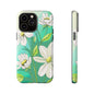 Floral Phone Case, Tough Cases, Flower Design, Nature Inspired, Eco-Friendly Cover, Unique Gift for Her, Spring Accessories