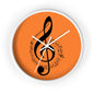 Musical Notes Wall Clock, Perfect Gift for Musicians, Music Lovers, Home Décor