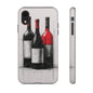 Wine Lover's Phone Case, Tough Phone Cover, Artistic Wine Design, Gift for Wine Enthusiasts, Customizable Case, Unique Wine Art