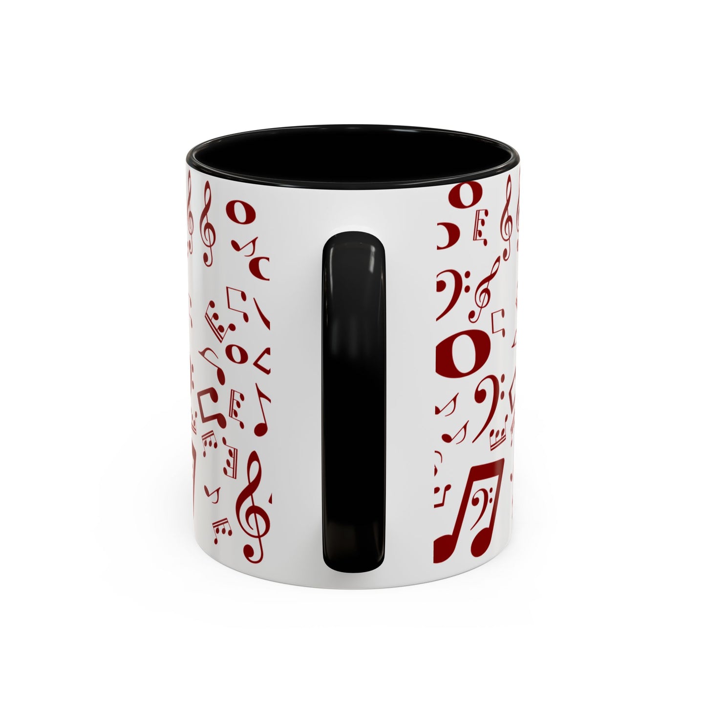 Accent Coffee Mug (11, 15oz) - Musical Notes
