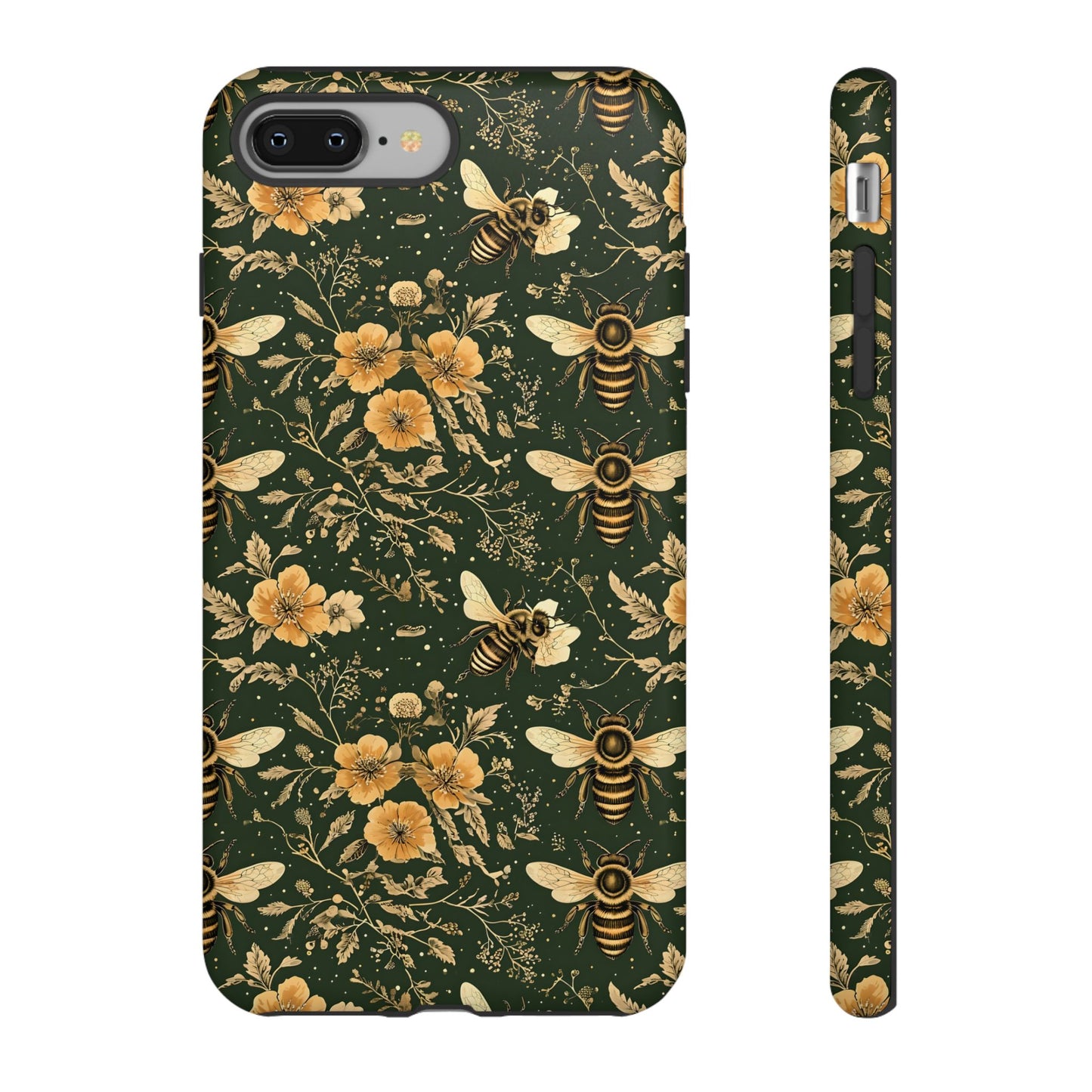 Nature-Inspired Phone Case, Tough Cases for Nature Lovers, Floral Bee Design, Eco-Friendly Gift, Summer Vibes, Trendy Phone Accessory,