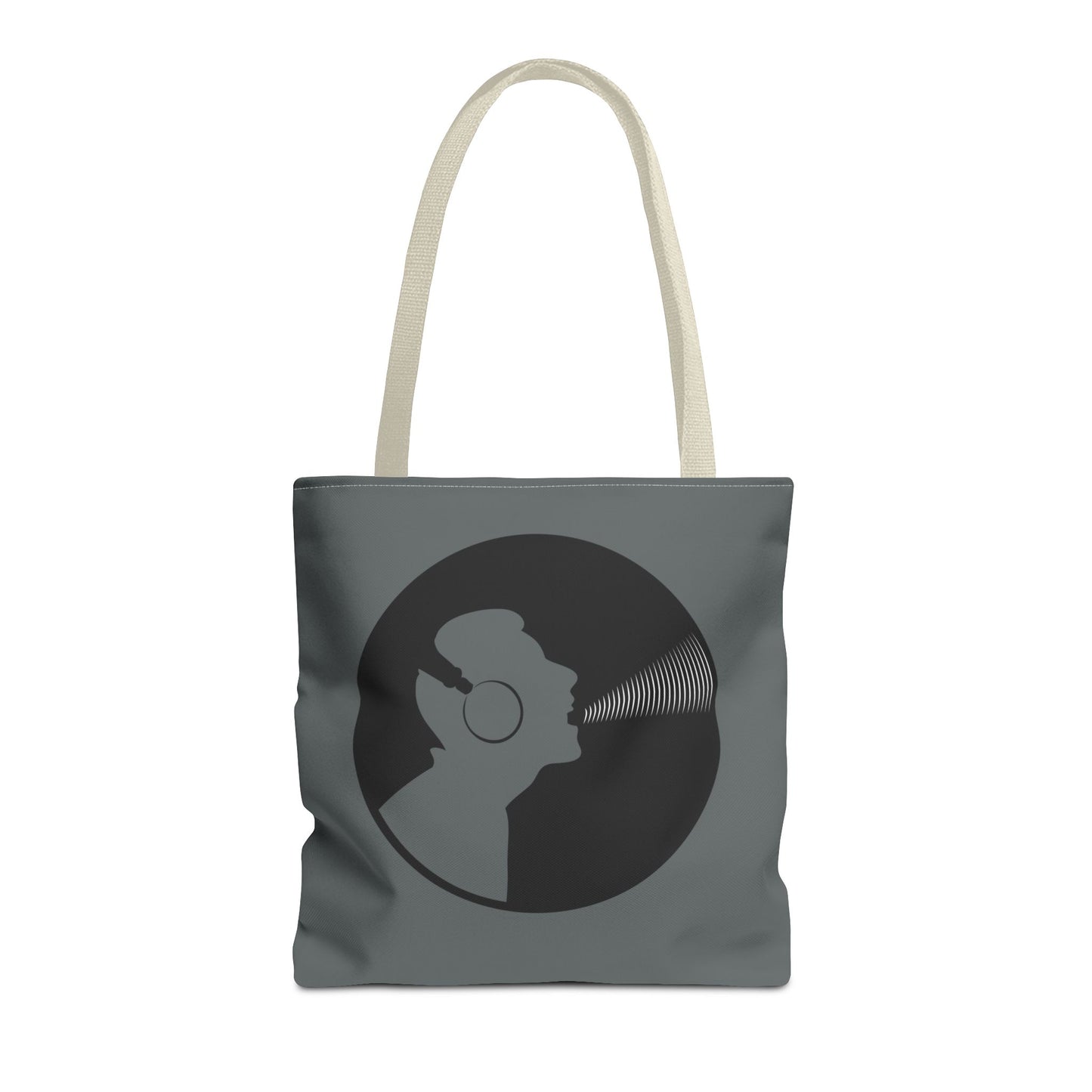 Music Lover's Tote Bag, Stylish Bag for Vinyl Enthusiasts, Gift for Music Lovers, Unique Shopping Tote, Record Player Accessory