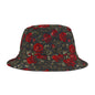 Rose Print Bucket Hat, Floral Bucket Hat, Trendy Summer Hat, Gift for Her, Boho Style Accessory