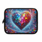 Colorful Heart Laptop Sleeve | Trendy Tech Accessory, Gift for Students, Gamers, Heart Lovers, Birthday, Valentine's Day