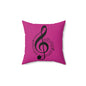 Musical Notes Decorative Pillow, Cozy Home Decor, Gift for Music Lovers, Soft Cushion for Living Room, Fun Accent Pillow