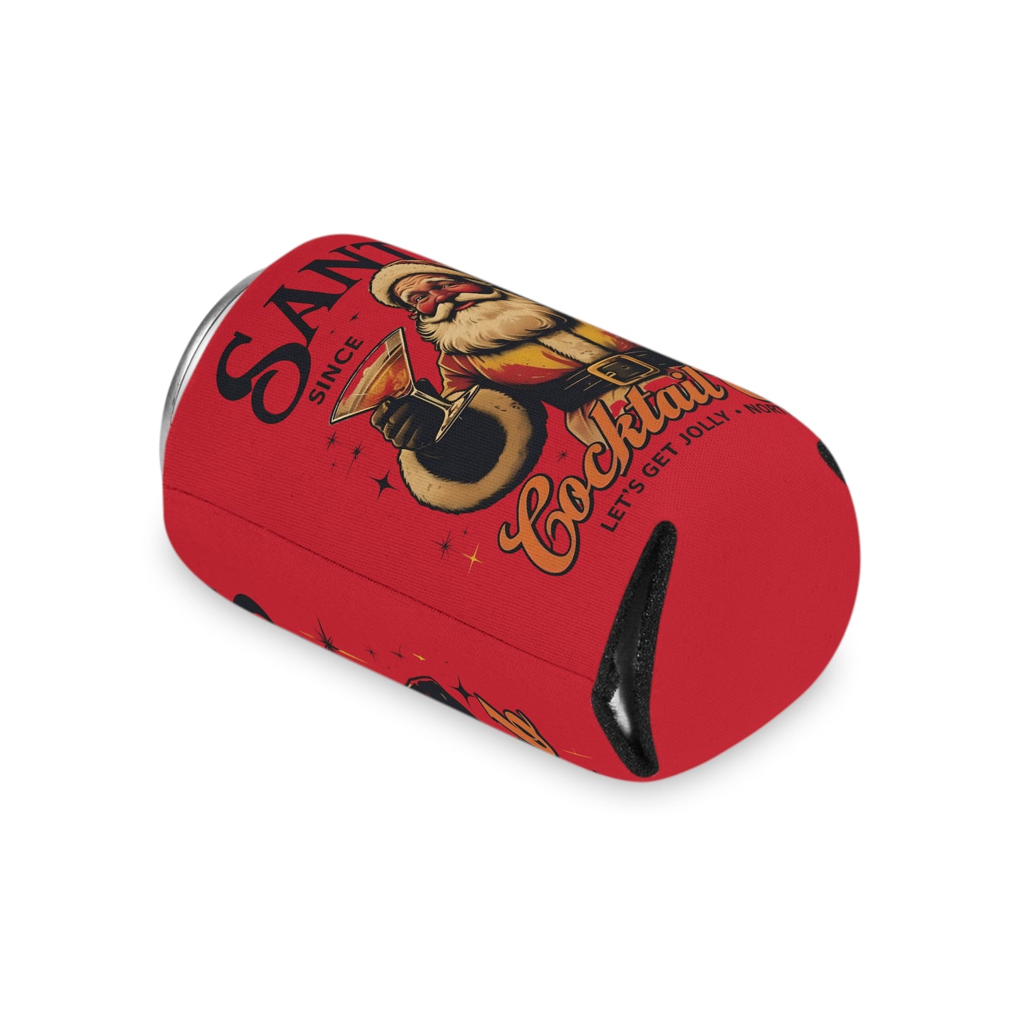 Festive Santa Can Cooler, Holiday Drink Insulator, Christmas Party Vibe, Perfect for Gifts and Gatherings, Drinkware for Celebrations