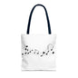 Musical Notes Tote Bag | Perfect for Music Lovers, Eco-Friendly Shopping
