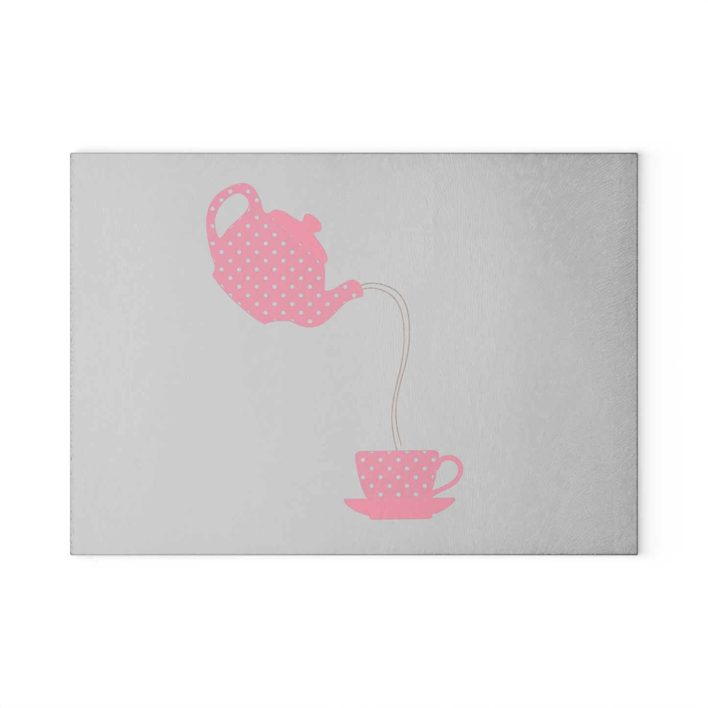Charming Teapot Glass Cutting Board | Kitchen Decor, Gift for Tea Lovers, Housewarming Gift, Culinary Art, Wedding Gift
