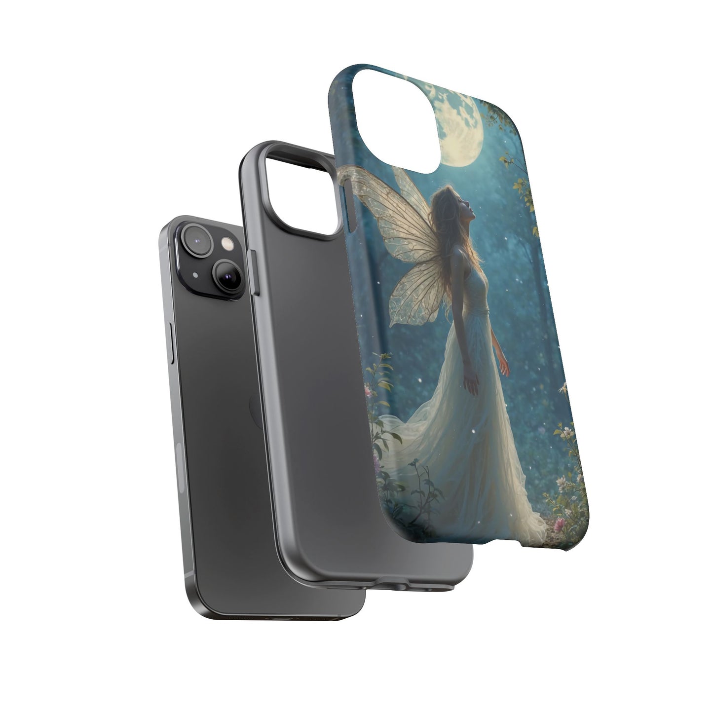 Fairy Moon Phone Case | Tough Cases for Nature Lovers, Fantasy Gift, Boho Phone Accessory, Ethereal Aesthetic, Magical Design