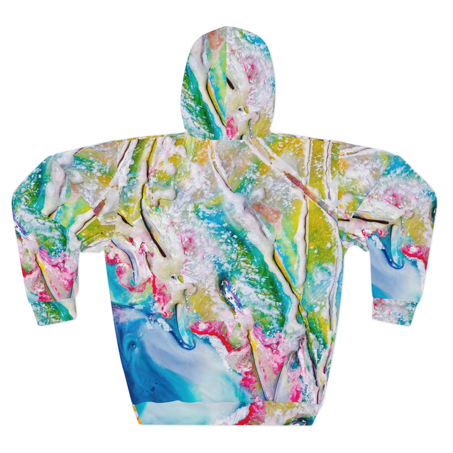 Vibrant Abstract Unisex Pullover Hoodie, Colorful Art Hoodie, Perfect for Casual Outfits, Unique Gift, Cozy Layering