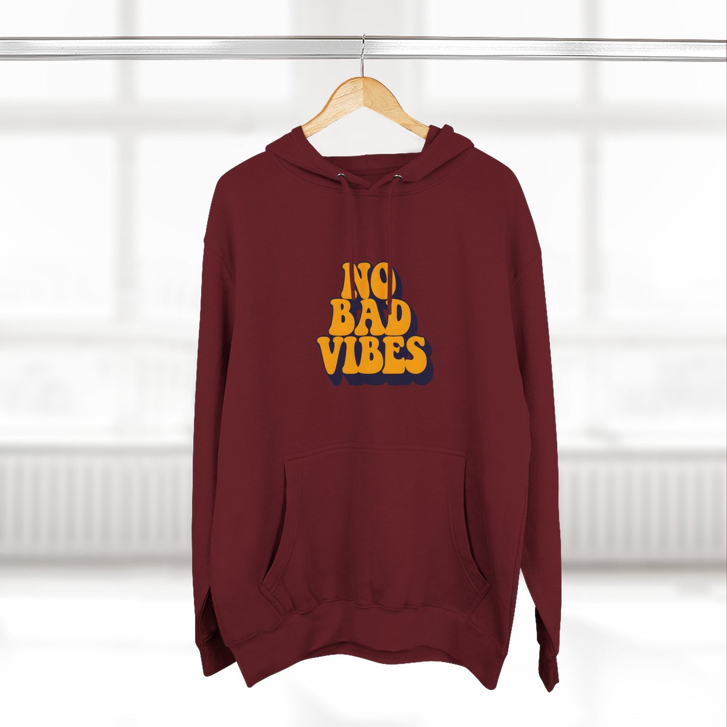 Good Vibes Only Fleece Hoodie for Positive Energy Lovers, Motivational Comfort, Chill Attire, Casual Wear, Gift for Friends