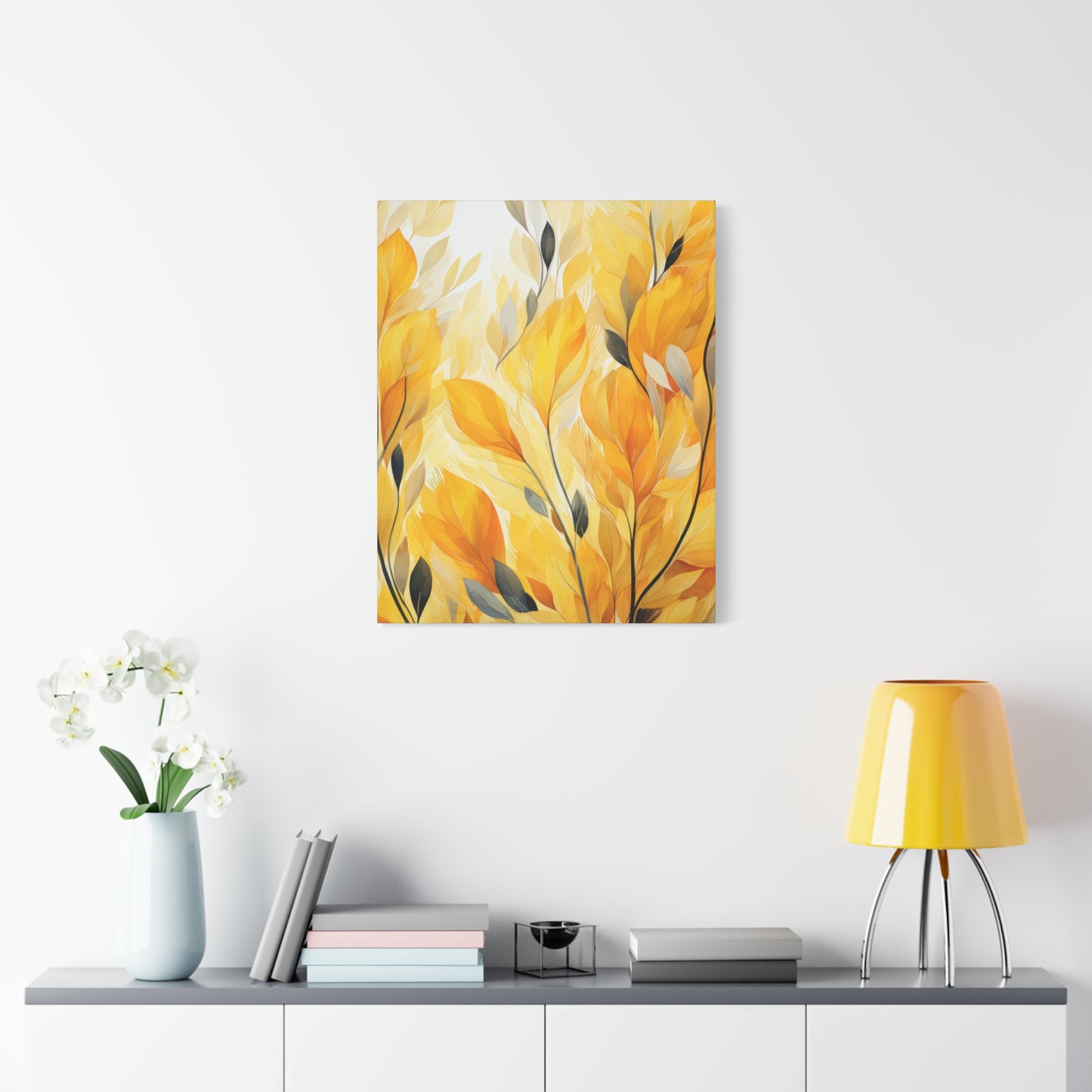 Gorgeous Yellow Matte Canvas Art Print, Stretched, 1.25"