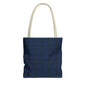 Navy Tartan Tote Bag – Classic Plaid All-Over Print Tote