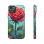 Floral Phone Case, Tough Cases with Elegant Rose Design, Stylish iPhone Cover, Rose Flower Gift for Nature Lovers, Unique Mobile Accessories