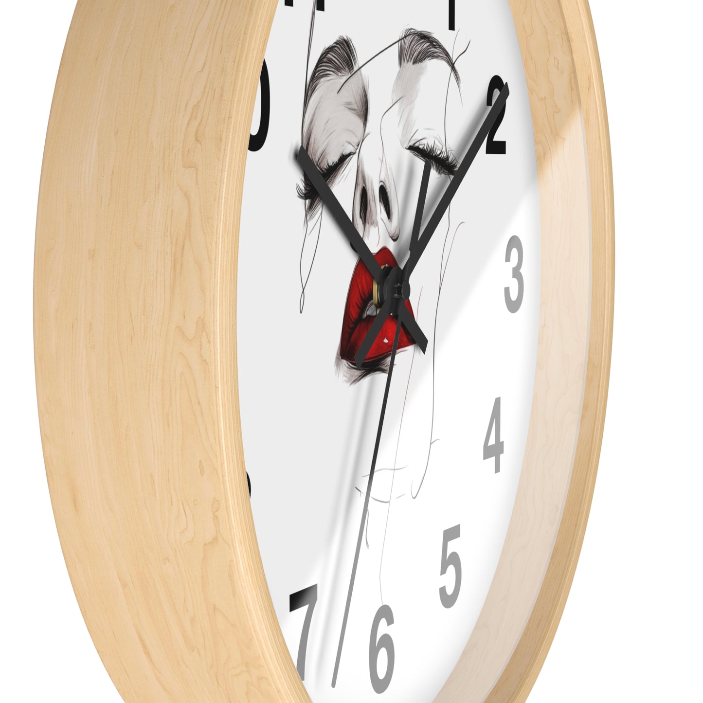 Stylish Art Deco Wall Clock, Modern Home Decor, Unique Gift for Her, Elegant Timepiece, Living Room Art