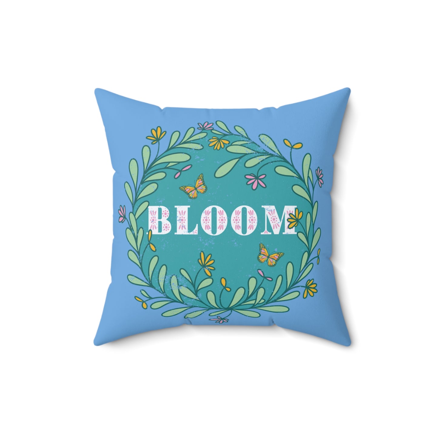 Blooming Floral Decorative Pillow, Spring Home Decor, Gift for Garden Lovers, Cozy Couch Accent, Bloom Art Pillow, Nature Inspired Cushion