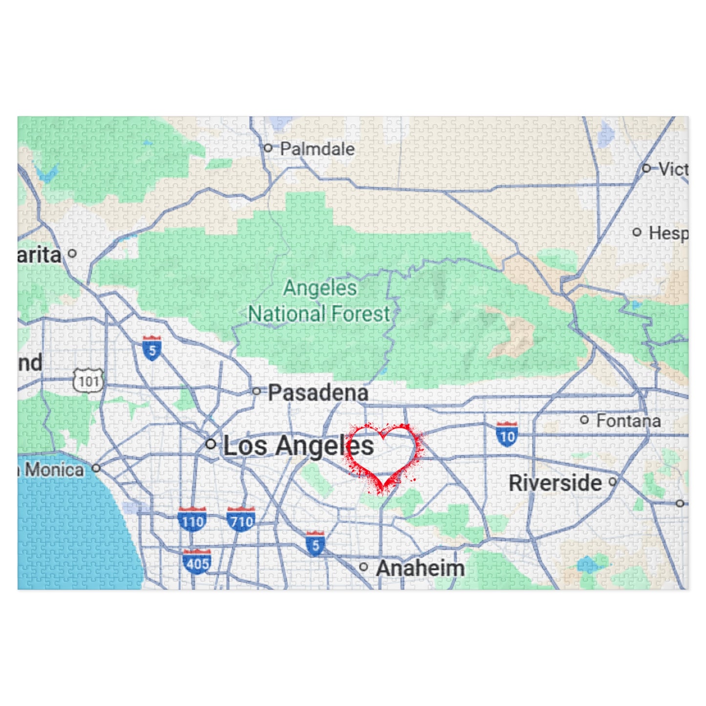 Los Angeles Love Jigsaw Puzzle with Tin | Fun Family Game, Unique Gift, Travel Keepsake, Home Decor, Puzzle Lovers