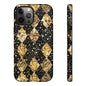 Elegant Gold & Black Phone Case for Tough Protection