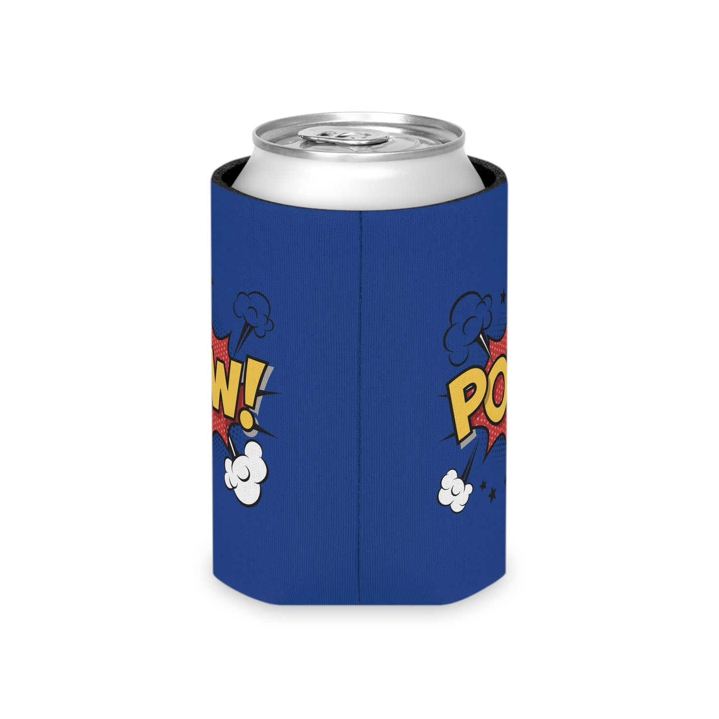 Comic Book Style Beer Can Cooler, Fun Drink Holder, Gift for Gamers, Party Supplies, Summer BBQ Accessory