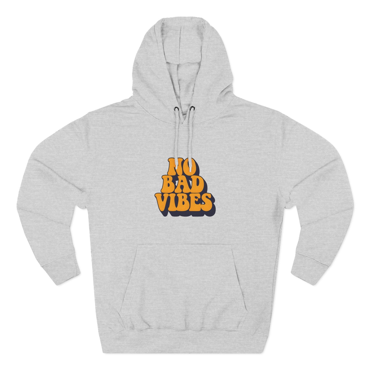 Good Vibes Only Fleece Hoodie for Positive Energy Lovers, Motivational Comfort, Chill Attire, Casual Wear, Gift for Friends
