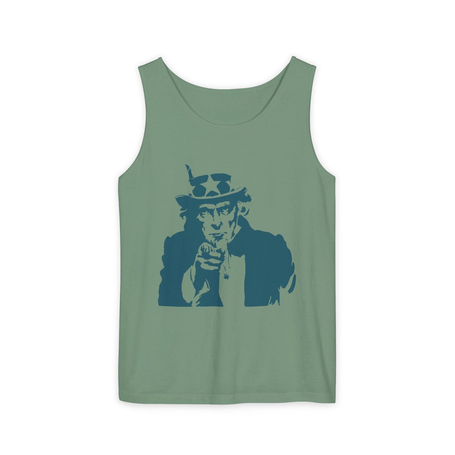 Unisex Garment-Dyed Tank Top with Patriotic Uncle Sam Design | Casual Summer Wear, Holiday BBQ, Independence Day, Gift Idea, Men's and [...]