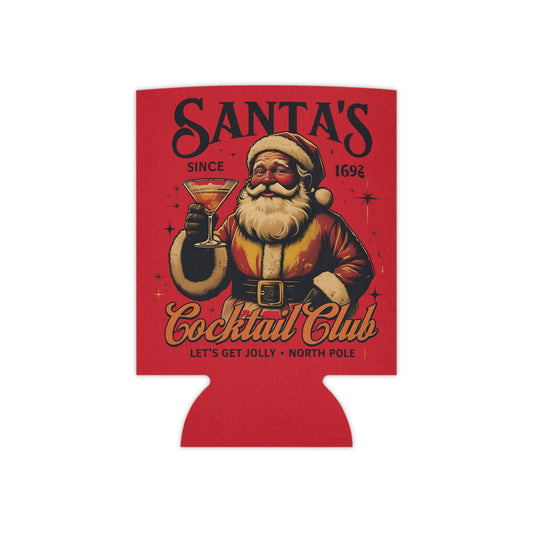 Festive Santa Can Cooler, Holiday Drink Insulator, Christmas Party Vibe, Perfect for Gifts and Gatherings, Drinkware for Celebrations