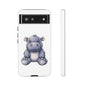 Cute Hippo Phone Case, Unique Tough Cases, Animal Lover Gift, Cute Animal Design, Baby Animal Phone Accessory